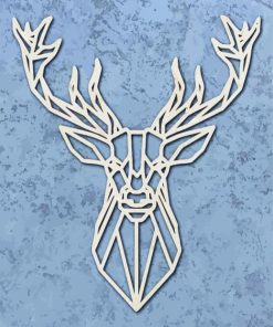 Geometric Stag Art Paint By Number