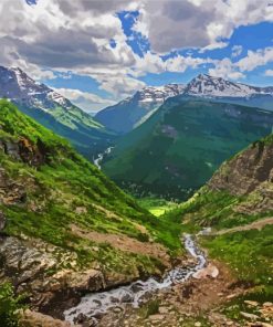 Going To The Sun Road Montana Paint By Number