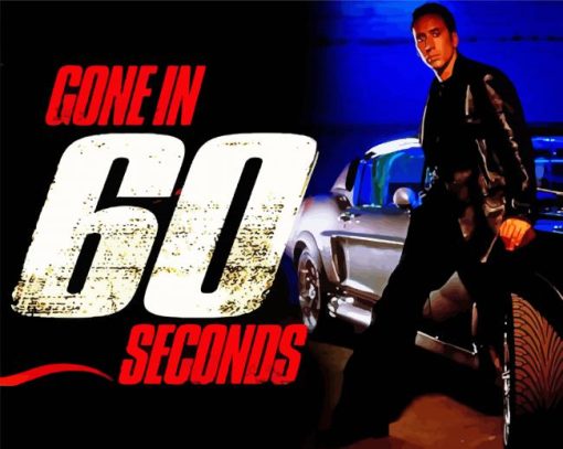 Gone In 60 Seconds Movie Poster Paint By Number