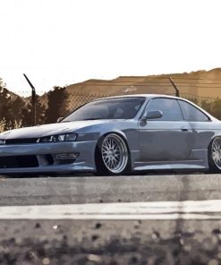 Grey Nissan 200Sx Paint By Number