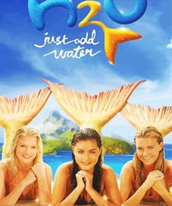 H20 Just Add Water Movie Poster Paint By Number