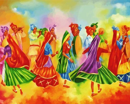 Indian Festival Art Paint By Number