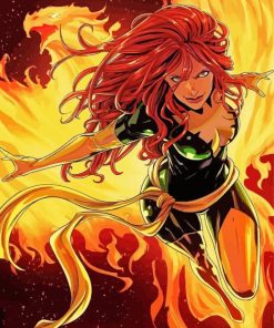 Jean Grey Hero Paint By Number