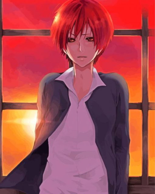 Karma Akabane Anime Boy Paint By Number