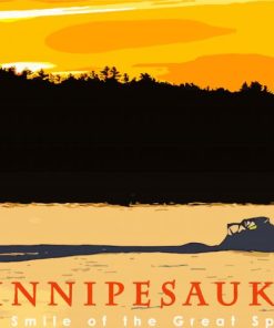 Lake Winnipesaukee New Hampshire Poster Paint By Number