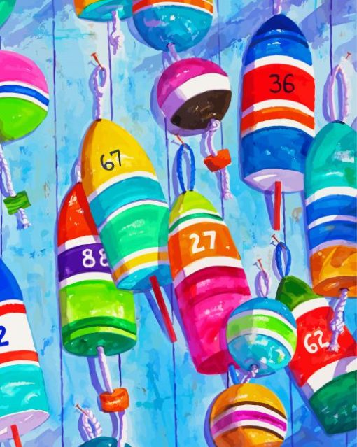 Lobster Buoy Paint By Number