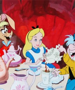 Mad Hatter Tea Party Alice In Wonderland Paint By Number