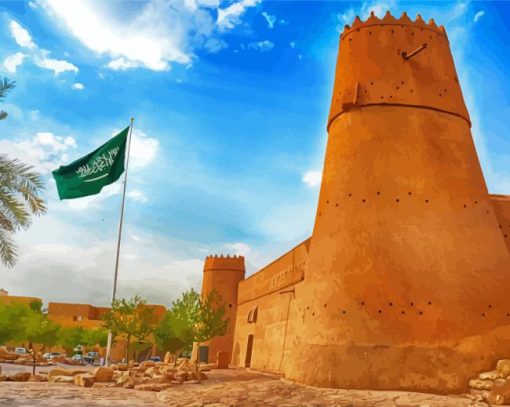 Masmak Fortress Riyadh Paint By Number