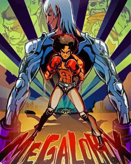 Megalobox Anime Poster Paint By Number