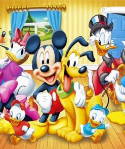 Mickey And Friends Animation Paint By Number