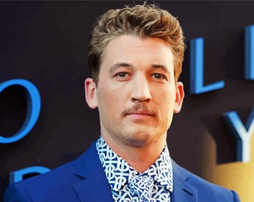 Miles Teller American Actor Paint By Number