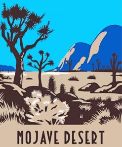 Mojave Desert Poster Art Paint By Number