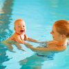 Mother With Baby Boy Swimming Paint By Number