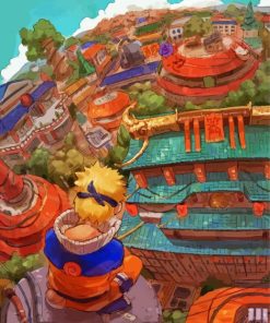 Naruto Kanoha Landscape Paint By Number