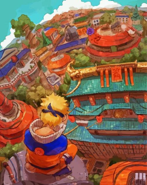 Naruto Kanoha Landscape Paint By Number