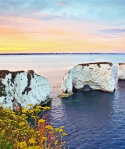 Old Harry Rocks Mudeford Paint By Number