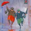 Old Ladies Dancing In The Rain Paint By Number