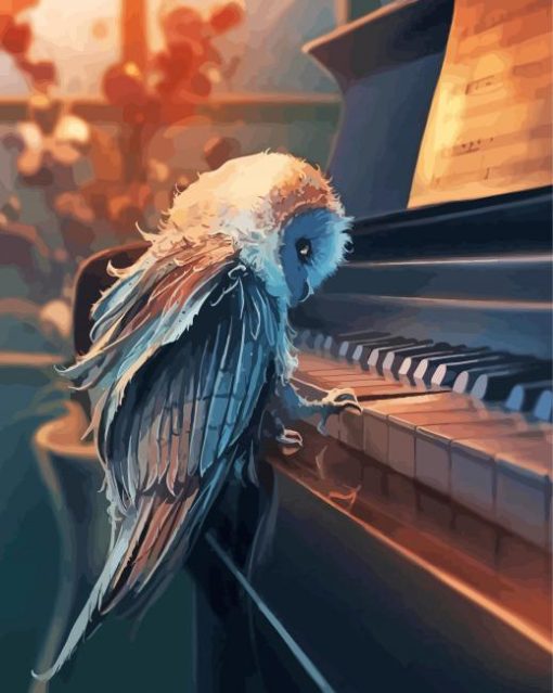 Owl Piano Paint By Number