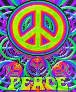 Peace Sign Paint By Number