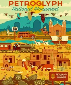 Petroglyph National Monument Poster Paint By Number