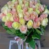 Pink And White Roses Bouquet Paint By Number