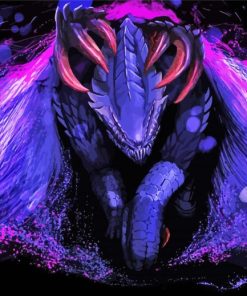 Purple Monster Art Paint By Number