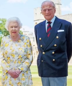 Queen Elizabeth And Prince Philip Paint By Number