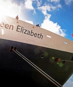 Queen Elizabeth Cruise Ship Paint By Number