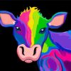 Rainbow Cow Paint By Number