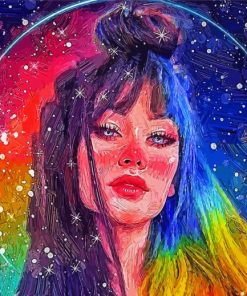 Rainbow Lady Paint By Number