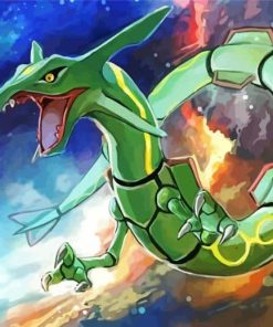 Rayquaza Pokemon Anime Paint By Number