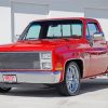 Red 1984 GMC Truck Paint By Number