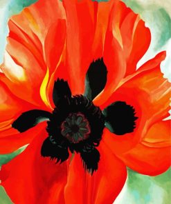 Red Poppy Okeeffe Paint By Number