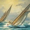 Sailboat Race Artork Paint By Number