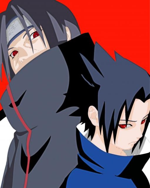 Sasuke And Itachi Characters Paint By Number