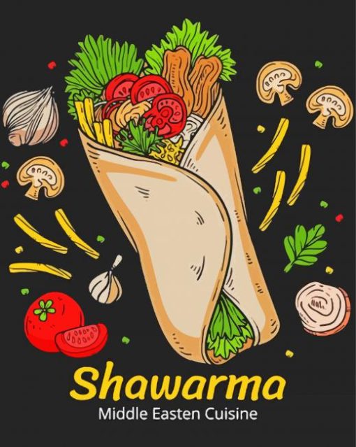 Shawarma Art Paint By Number