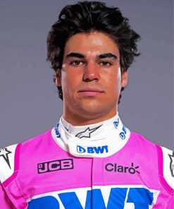 Sports Racing Driver Lance Stroll Paint By Number