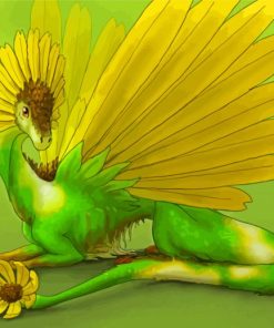 Sunflower Dragon Paint By Number