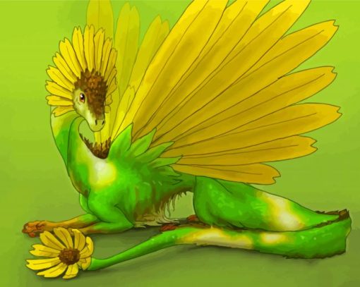 Sunflower Dragon Paint By Number