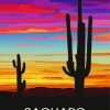 Sunset Saguaro National Park Art Paint By Number