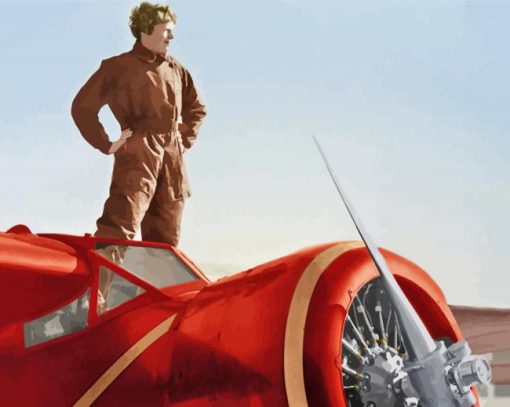 The Aviator Amelia Earhart Paint By Number