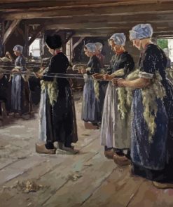 The Flax Barn At Laren By Max Liebermann Paint By Number