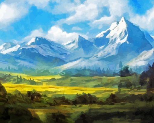 The Gallatin Mountain Art Paint By Number