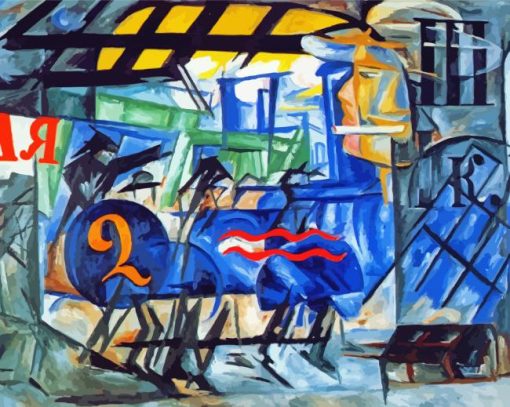 The Little Station By Natalia Goncharova Paint By Number