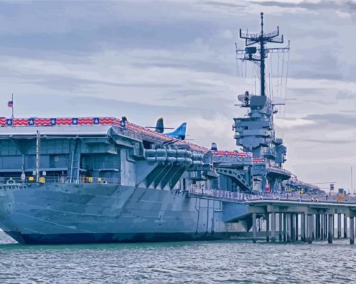 The Uss Lexington Paint By Number