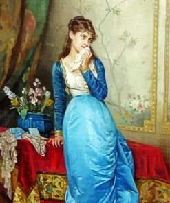 The Letter By Auguste Toulmouche Paint By Number