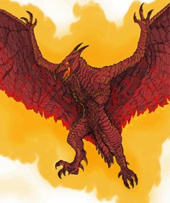 Titanus Rodan Art Paint By Number