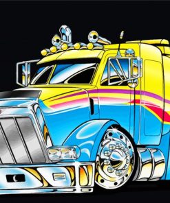 Tow Truck Art Paint By Number