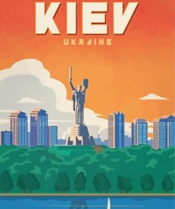 Ukraine Kyiv City Poster Paint By Number