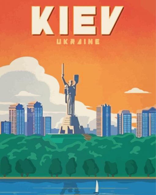 Ukraine Kyiv City Poster Paint By Number